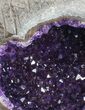 Sparkling Dark Amethyst Geode - Custom Metal Stand #76657-2